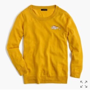 JCrew tippi sweater with turtle critter